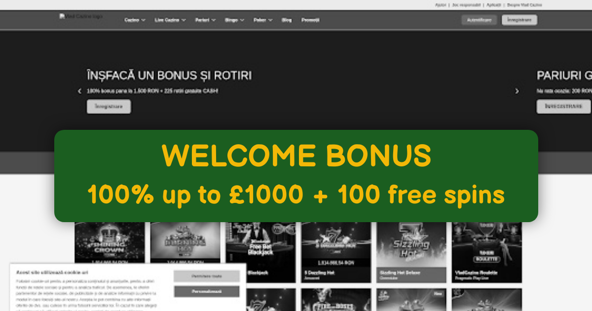 Vlad Cazino: Top Online Slots with £350 Bonus