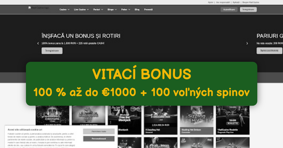Vlad Cazino: Najlepšie online sloty s bonusom 2000 €