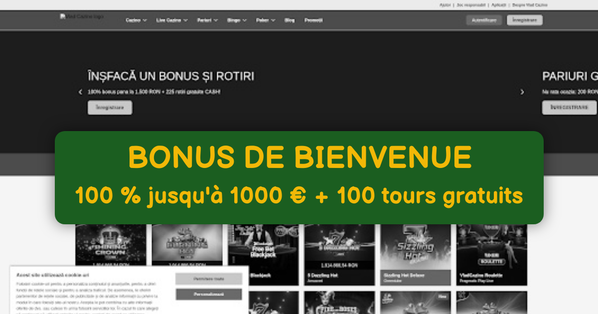 Vlad Cazino: Machines à sous en ligne top | Bonus 2000€