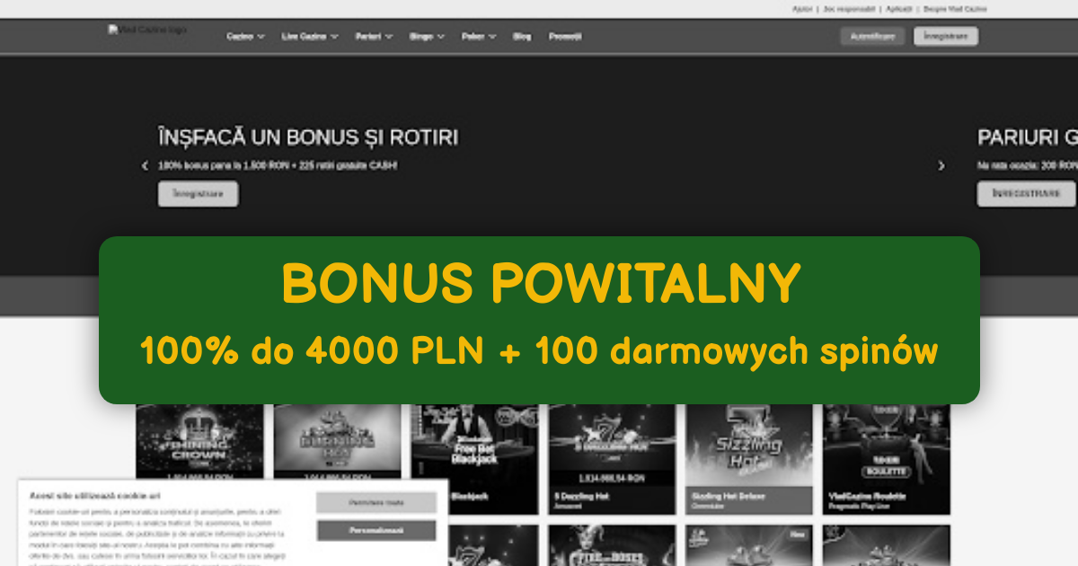 Vlad Cazino: Top sloty online z bonusem 2000 PLN